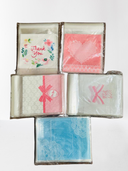 PLASTIC POUCH PRINTED 4X4 INCH