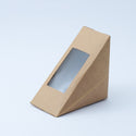 KRAFT TRIANGULAR SANDWICH BOX 7X3X5 INCH