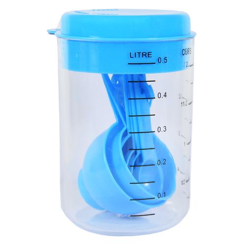 FD MEASURING JAR WITH SPOONS BLUE FD3010