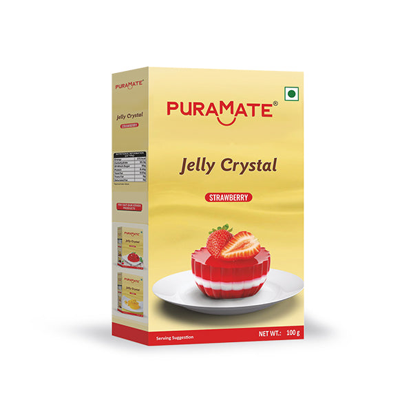 PURAMATE JELLY CRYSTAL STRAWBERRY 100GM