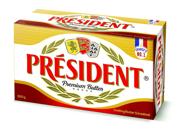 PRESIDENT PREMIUM UNSALTED BUTTER 500GM