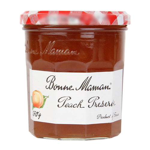 BONNE MAMAN PEACH PRESERVE 370 GM