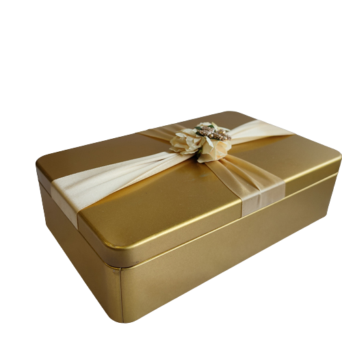 GIFT BOX TIN RECTANGLE 7.5X4.75X2 INCH