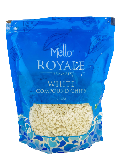 MELLO ROYALE WHITE COMPOUND CHIPS 1KG