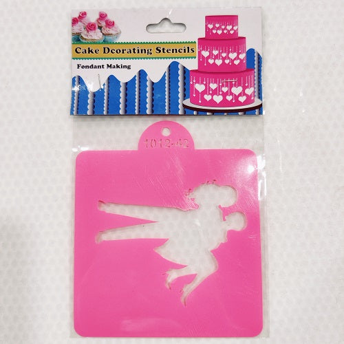 CAKE DECORATING STENCIL SMALL 4X4 INCH