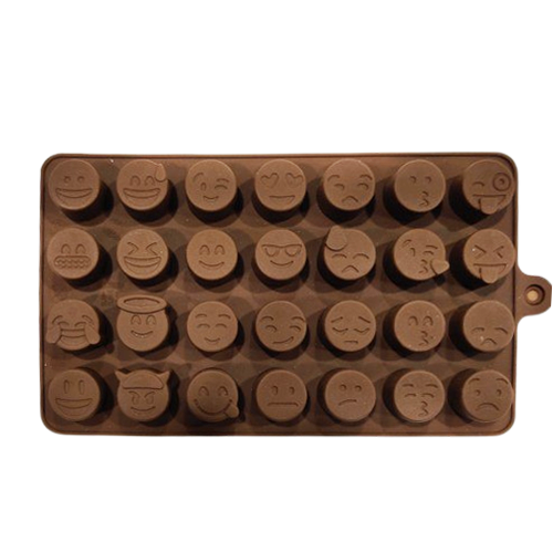 SILICON CHOCOLATE MOULD BROWN ORDINAR