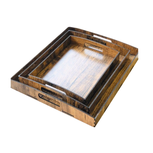 LAMINATED TRAY WITH HANDLE