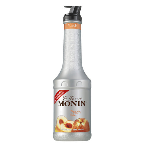 MONIN PEACH FRUIT PUREE 1LTR