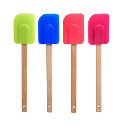 RUBBER SPATULLA WOODEN HANDLE