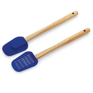 30501 SILICON CUPPED SPATULA WOODEN HANDLE