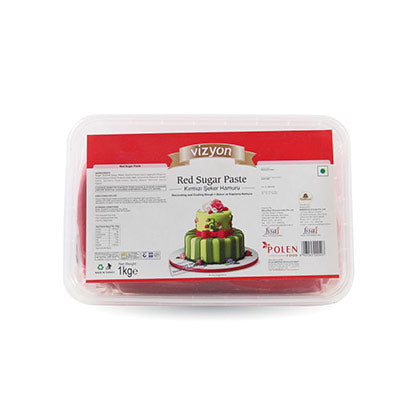 VIZYON SUGAR PASTE RED 1 KG