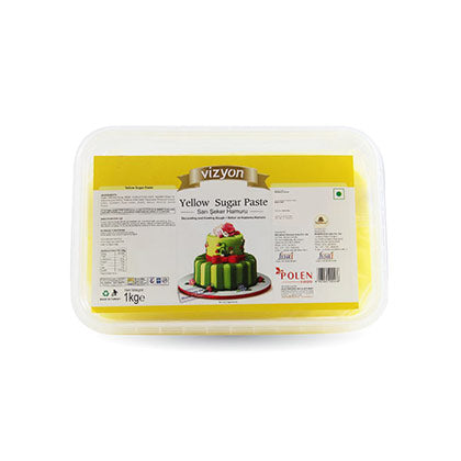 VIZYON SUGAR PASTE YELLOW 1 KG