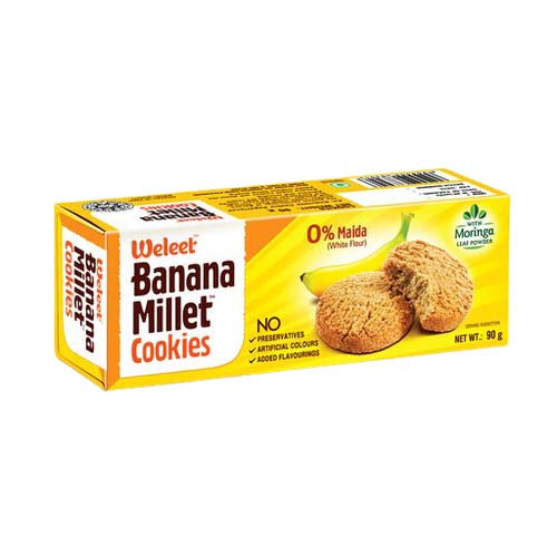 WELEET BANANA MILLET COOKIES 90 GM