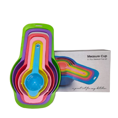 MEASURING CUP COLOURFULL ORDINARY 6 IN 1