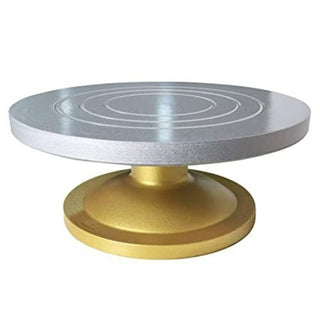 TURN TABLE SILVER/GOLD 12 INCH