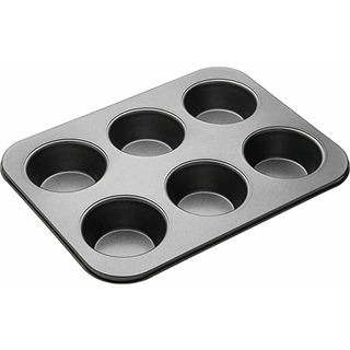 NON STICK MUFFIN TRAY 6IN1 ROUND OUTPERFORM