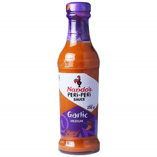 NANDOS PERI PERI GARLIC MEDIUM SAUCE 250 GM